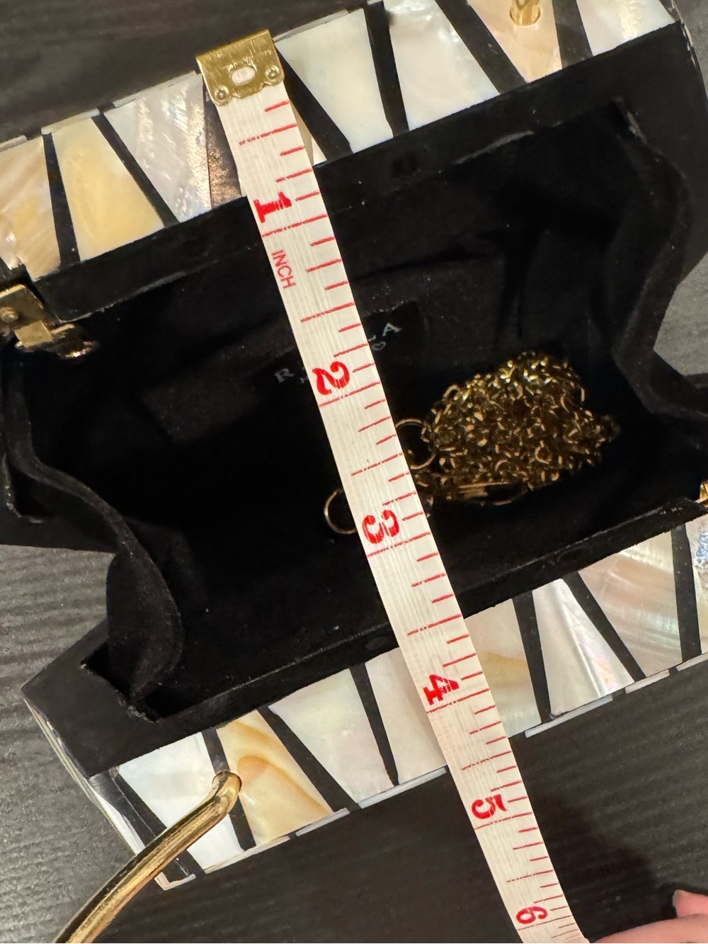 NEW - RAMLA Pearly Shell Clutch - Picture 11 of 11